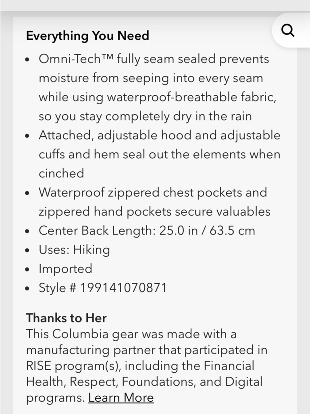 Columbia Women's Hikebound™ II Jacket - Picture 12 of 12